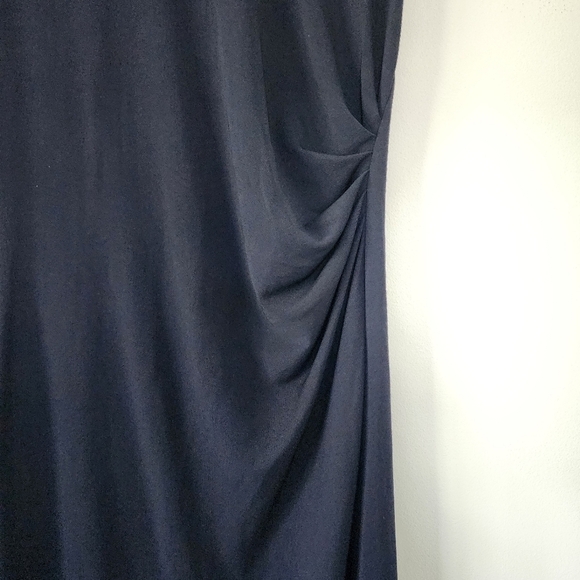 Theory Jorainna Sheath Dress in Sea Blue Sleeveless Knew Length Dress Size 12 - Picture 5 of 11